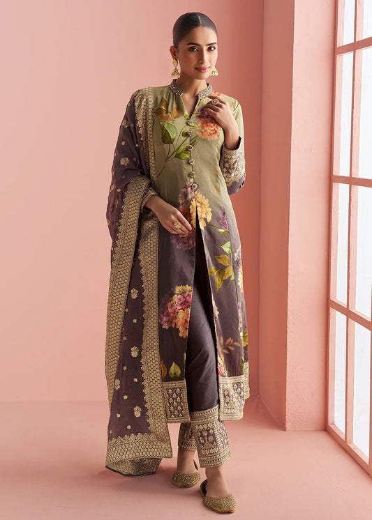 Two Tone Floral SYPK - Indian Dress House 786