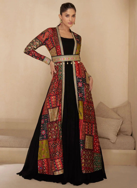 Unique Black MC Red JC SYME - Indian Dress House 786