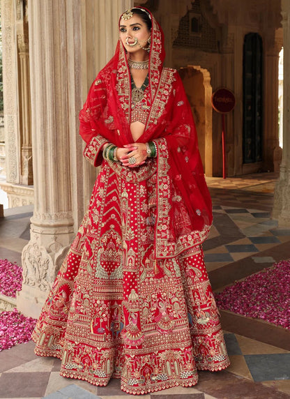 Unique Detailed Red ABCL - Indian Dress House 786