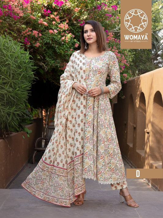 Unique Floral Multi Color WMCF D FVD - Indian Dress House 786