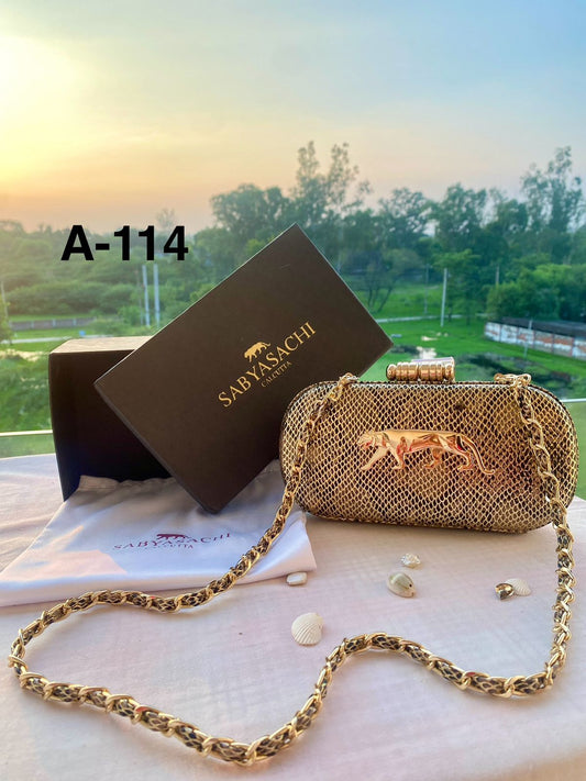 Unique Gold Snakeskin CFB - Indian Dress House 786