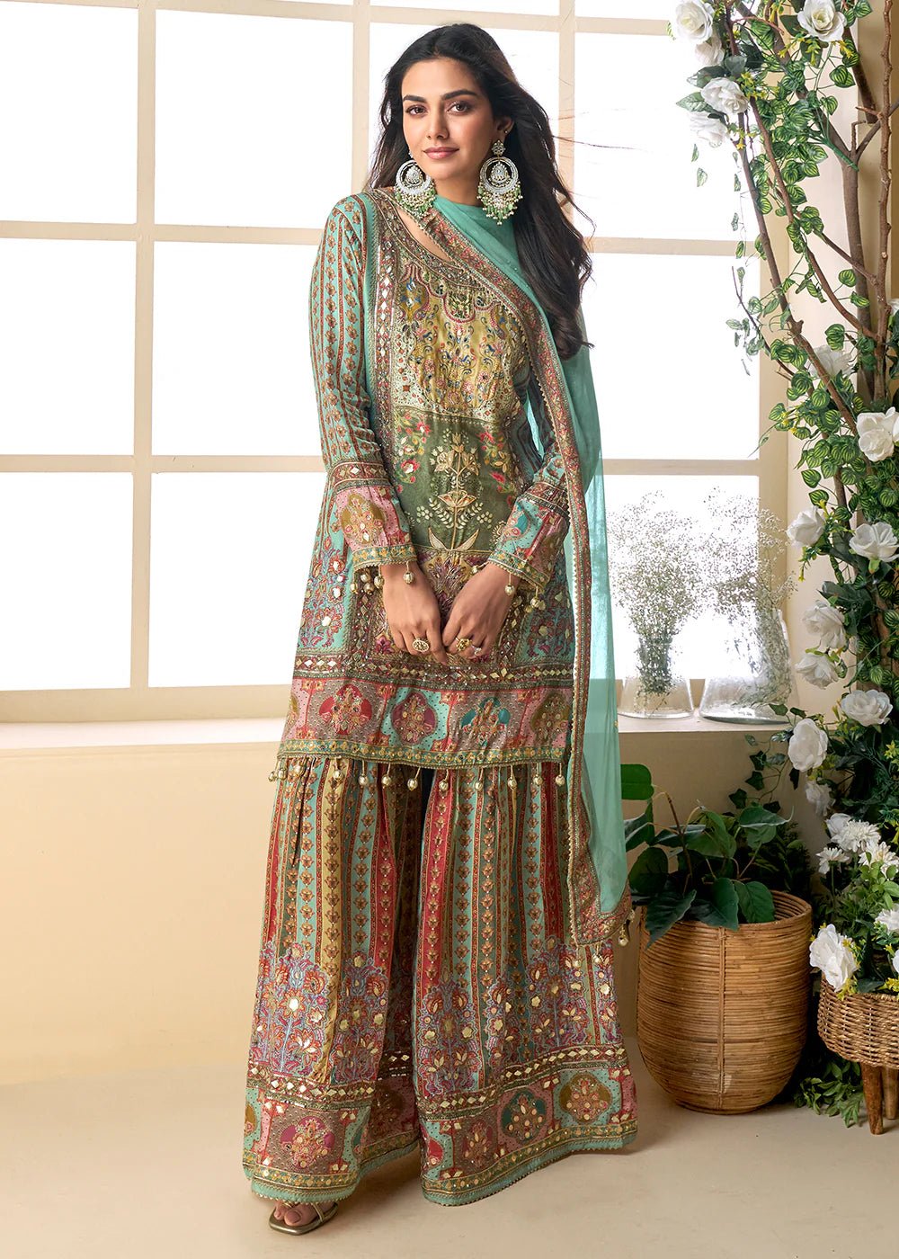 Unique Green MC SPK - Indian Dress House 786