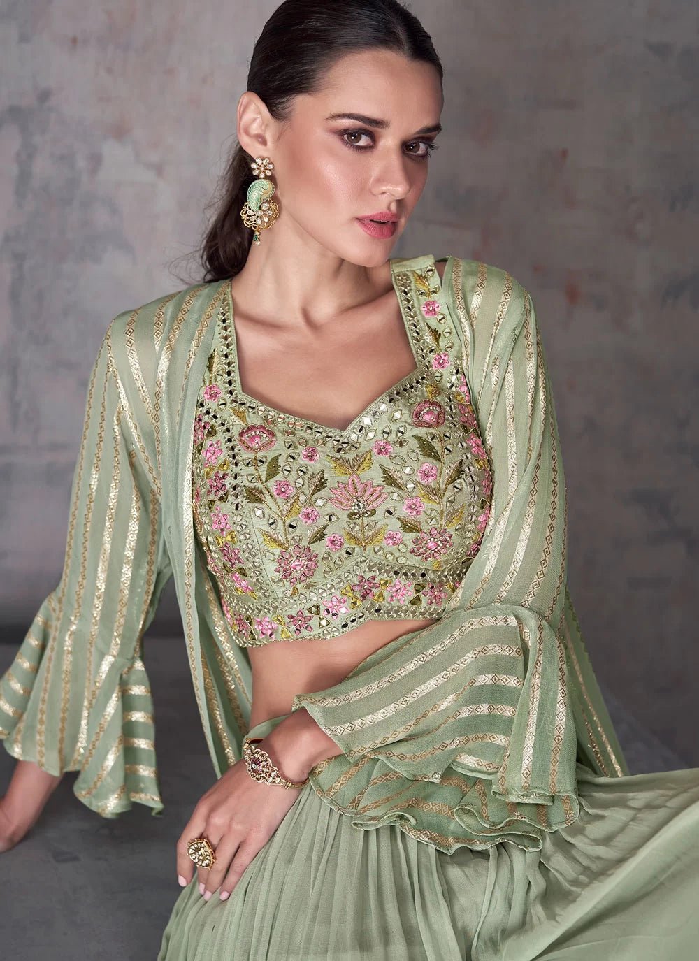 Unique Green SDK - Indian Dress House 786