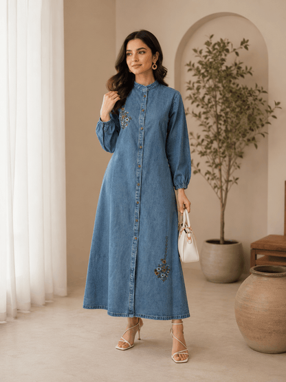 Unique Light Denim Blue TLC FVD - Indian Dress House 786