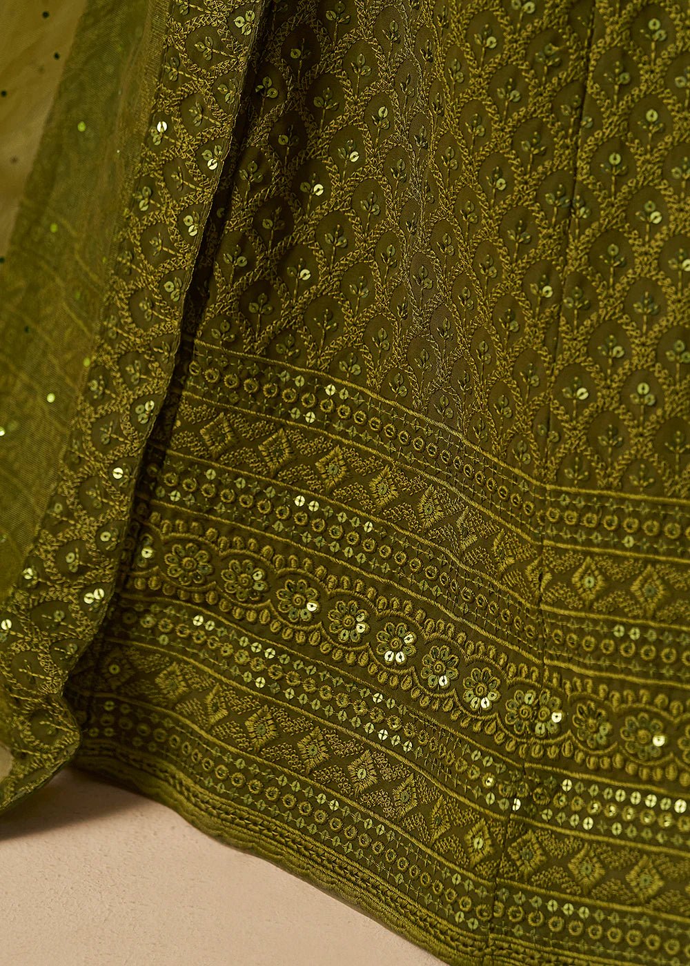 Unique Olive Green ZFL - Indian Dress House 786