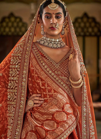 Unique Orange MJL - Indian Dress House 786