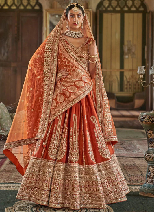 Unique Orange MJL - Indian Dress House 786