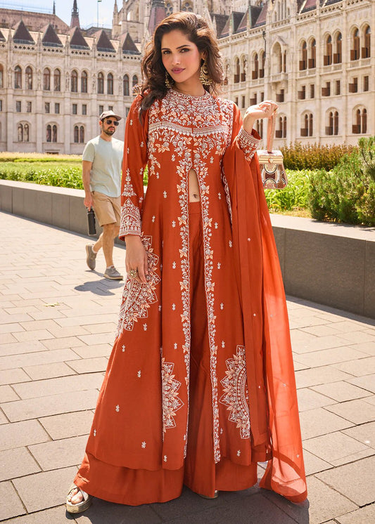 Unique Orange SNP - Indian Dress House 786