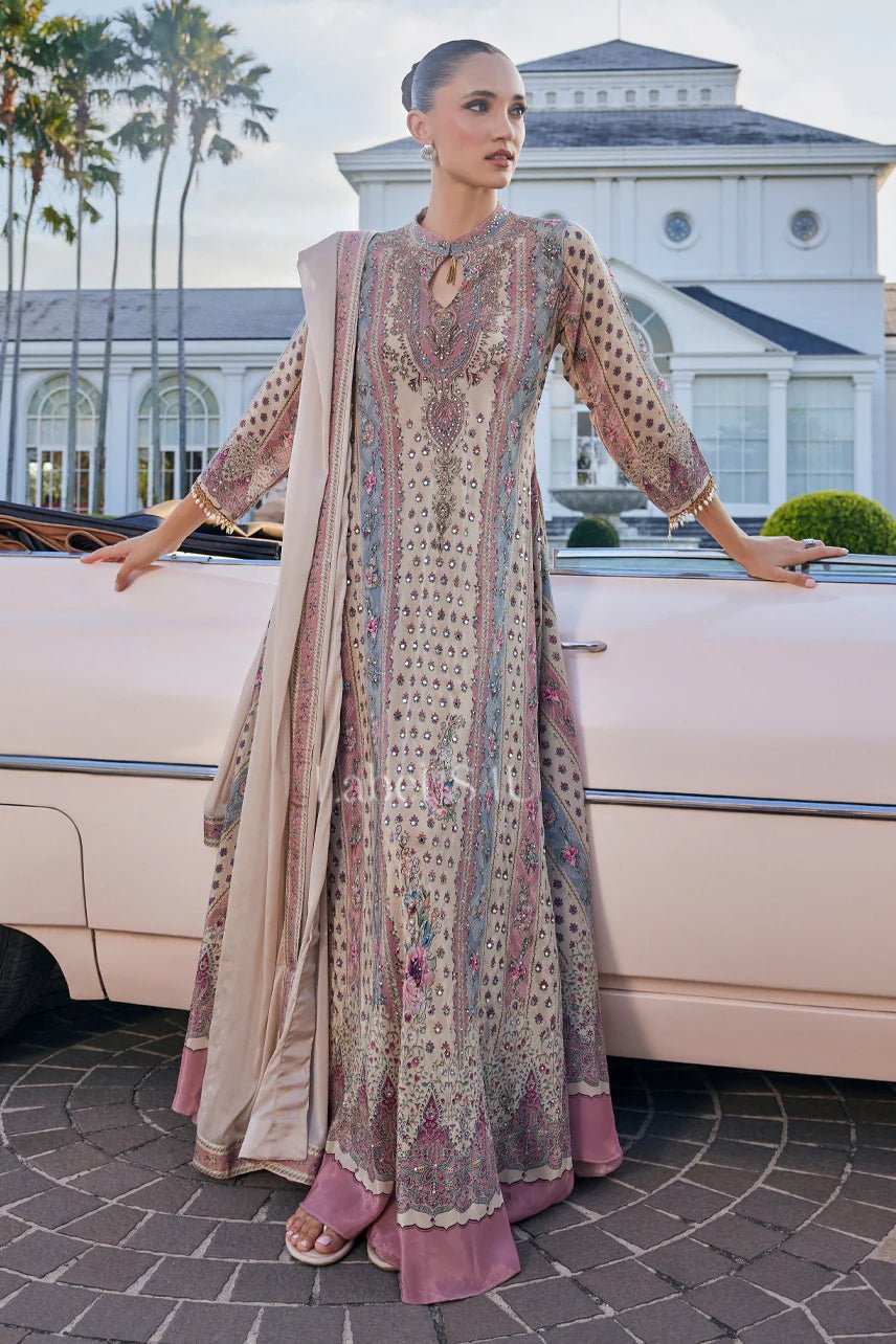 Unique Pastel Cream Pink SHIV - Indian Dress House 786