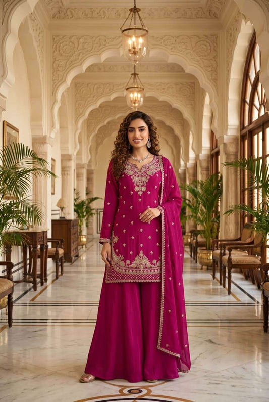 Unique Pink AURSH - Indian Dress House 786