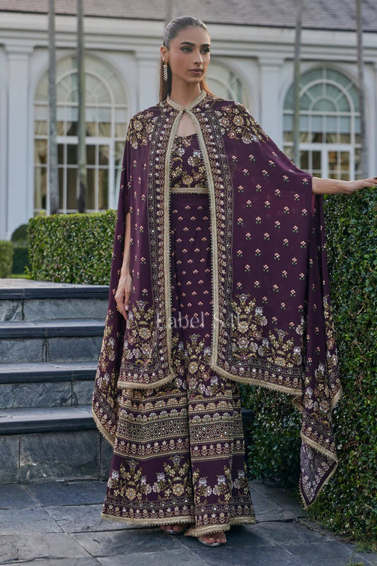 Unique Purple Floral CP SHIV - Indian Dress House 786