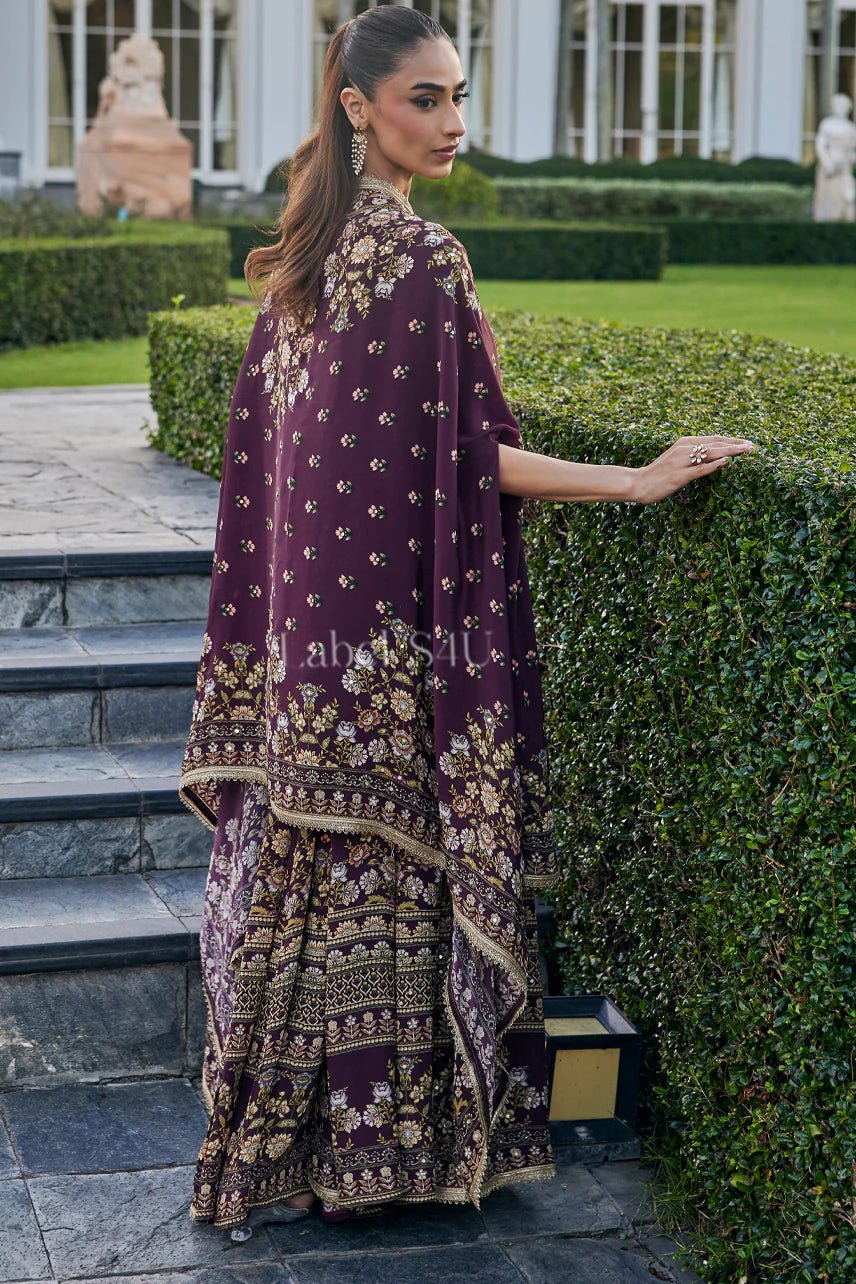 Unique Purple Floral CP SHIV - Indian Dress House 786