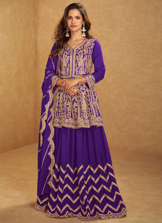 Unique Purple RNS - Indian Dress House 786