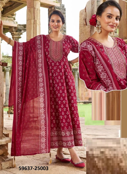 Unique Red BHSN 25003 FVD - Indian Dress House 786