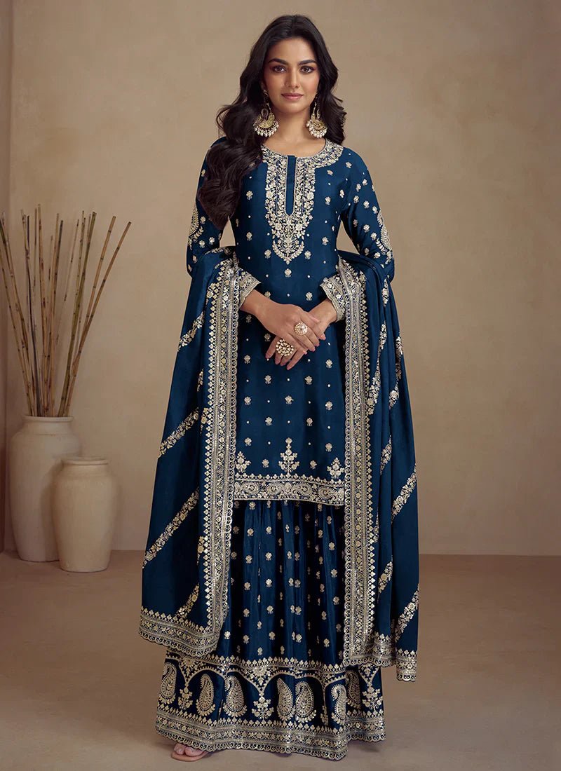 Unique Stunning Blue GKSS - Indian Dress House 786