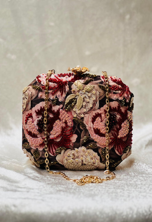 Unique Stunning Brown & Red Pink CFB - Indian Dress House 786