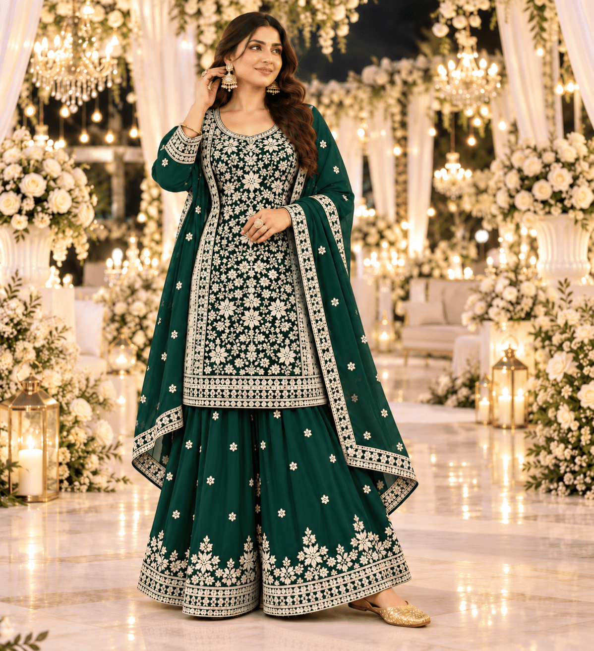 Unique Stunning Sharara DPL - Indian Dress House 786