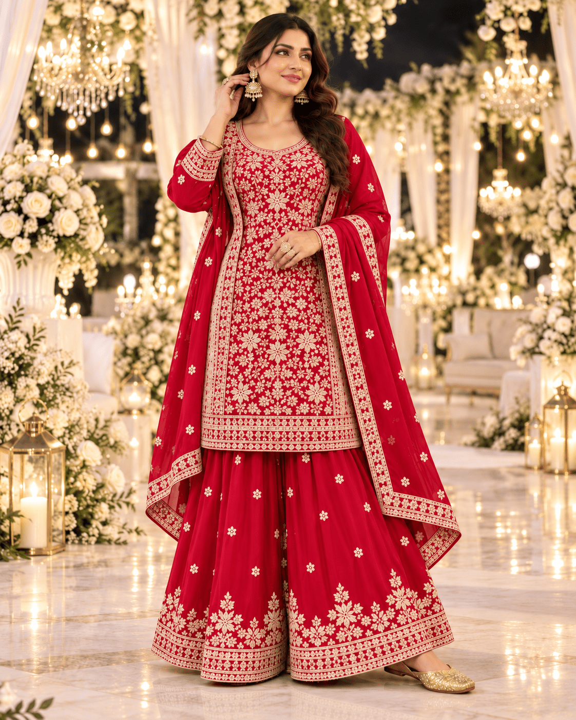 Unique Stunning Sharara DPL - Indian Dress House 786