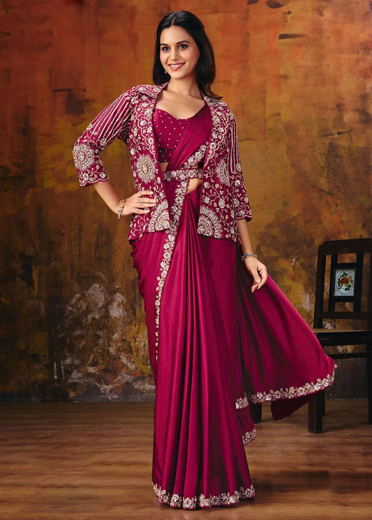 Unique Stylish MGHS Saree - Indian Dress House 786