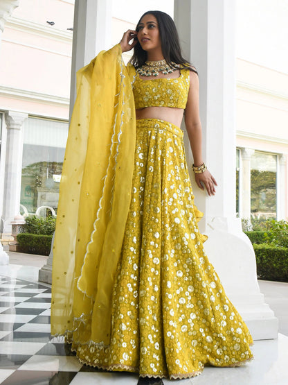 Unique & Stylish Yellow ZLC - Indian Dress House 786