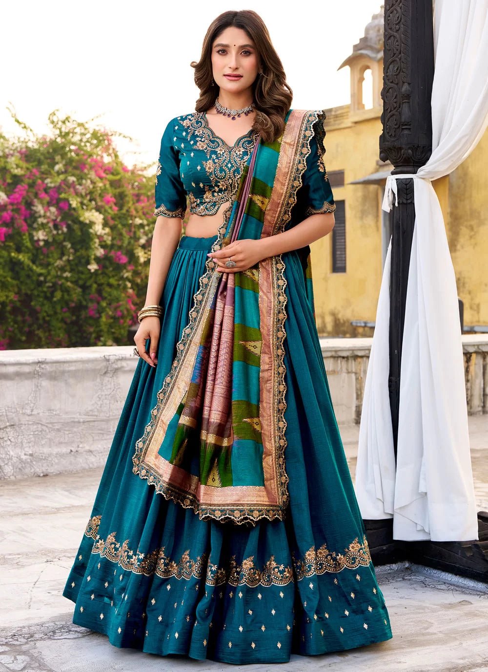 Unique Teal AVL - Indian Dress House 786