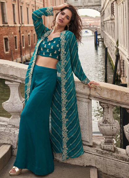 Unique Teal SYMP - Indian Dress House 786
