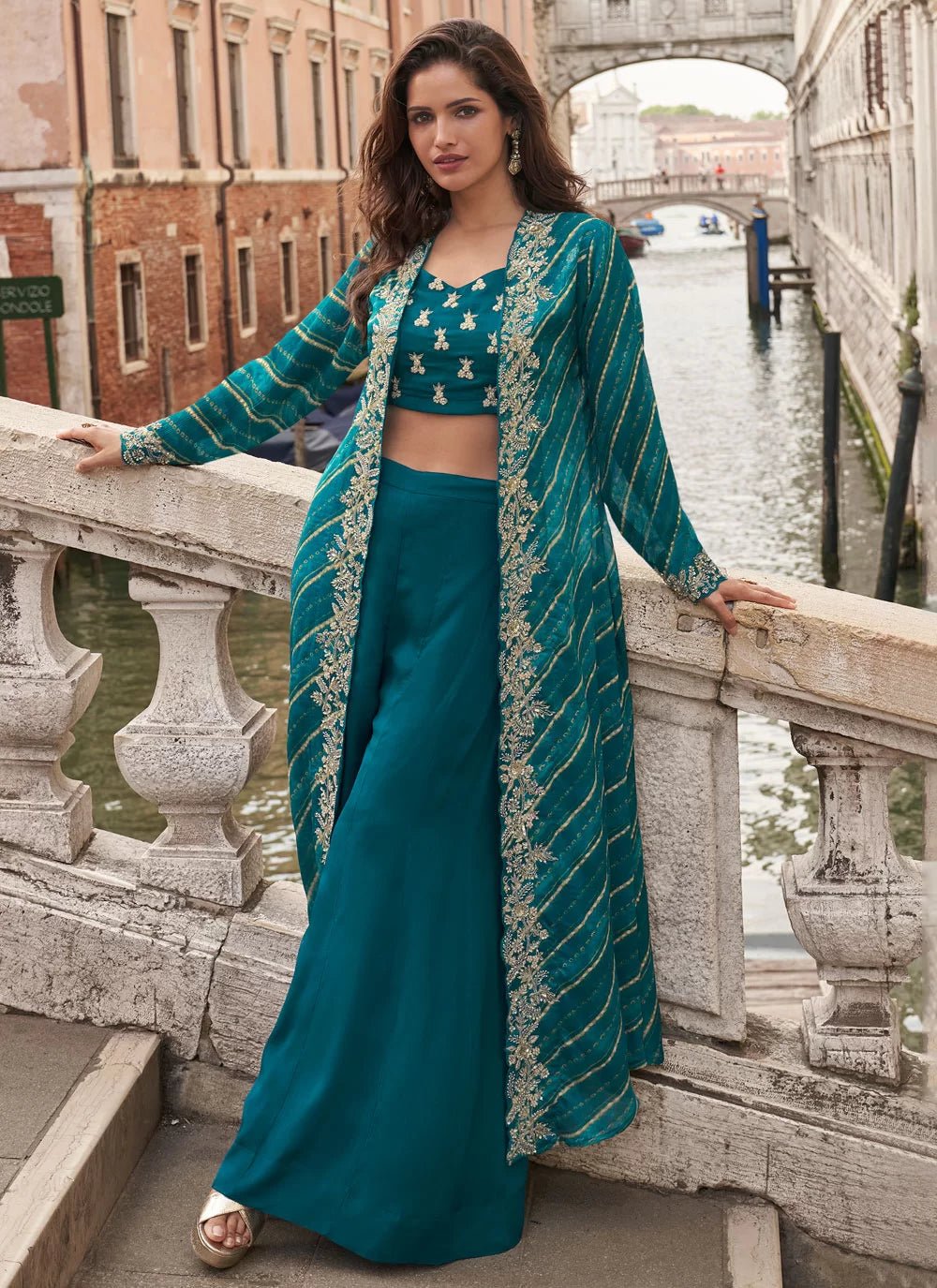 Unique Teal SYMP - Indian Dress House 786