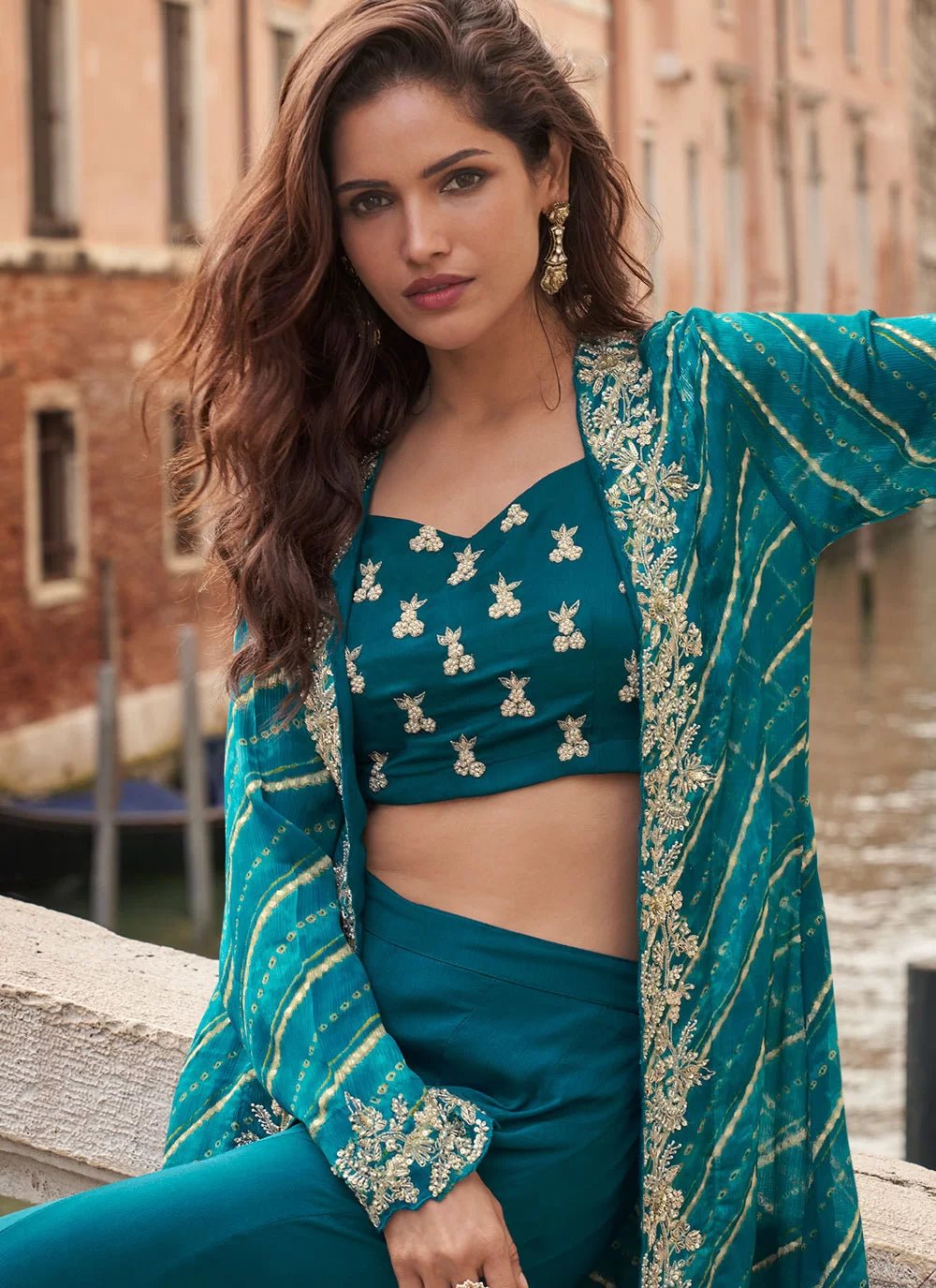 Unique Teal SYMP - Indian Dress House 786