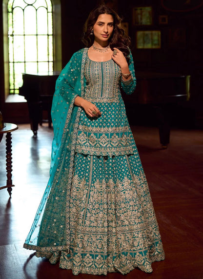 Uniuqe Turquoise SSL - Indian Dress House 786
