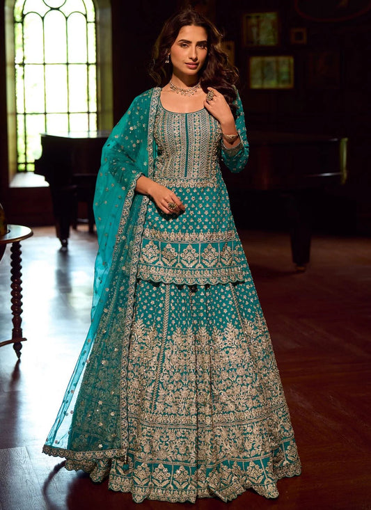 Uniuqe Turquoise SSL - Indian Dress House 786