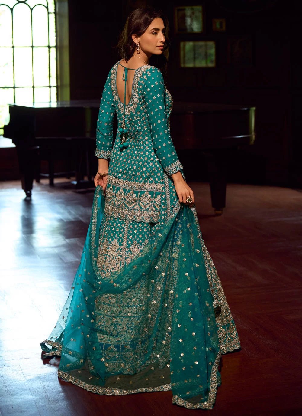 Uniuqe Turquoise SSL - Indian Dress House 786