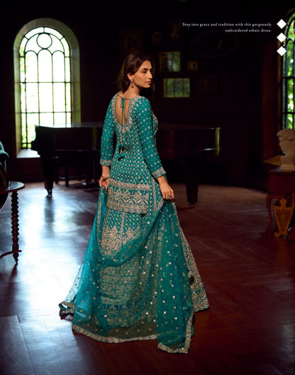 Uniuqe Turquoise SSL - Indian Dress House 786