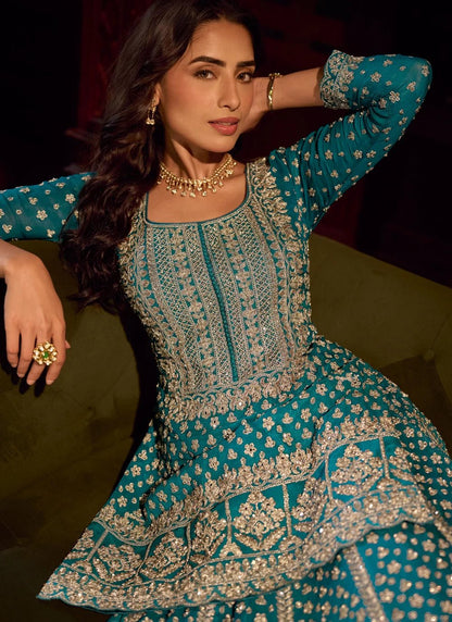 Uniuqe Turquoise SSL - Indian Dress House 786