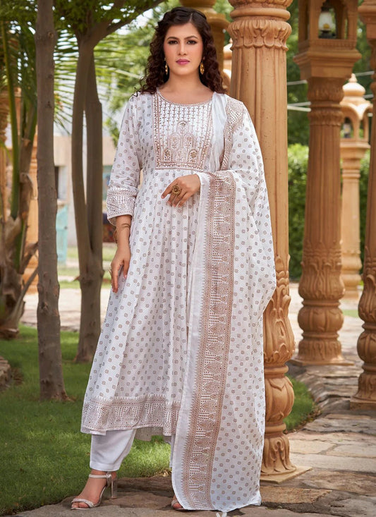 White MG 1007 FVD - Indian Dress House 786