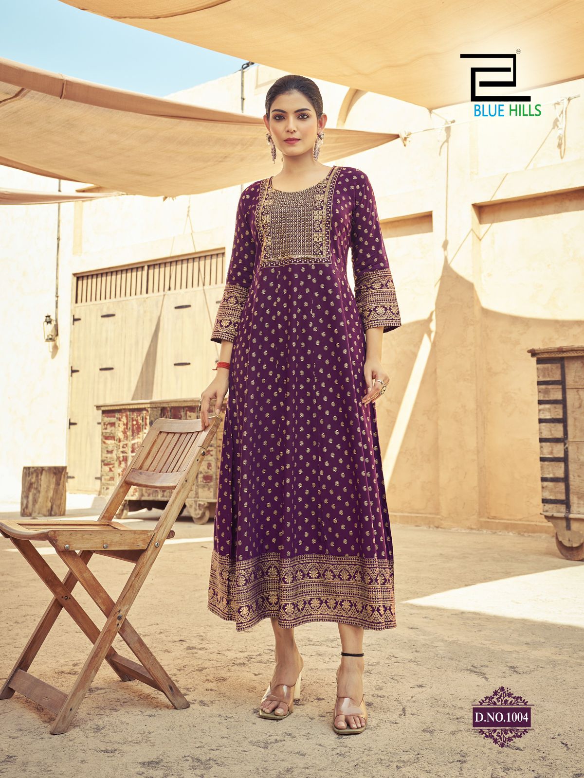 Wine Purple BHU 10010 FVD - Indian Dress House 786