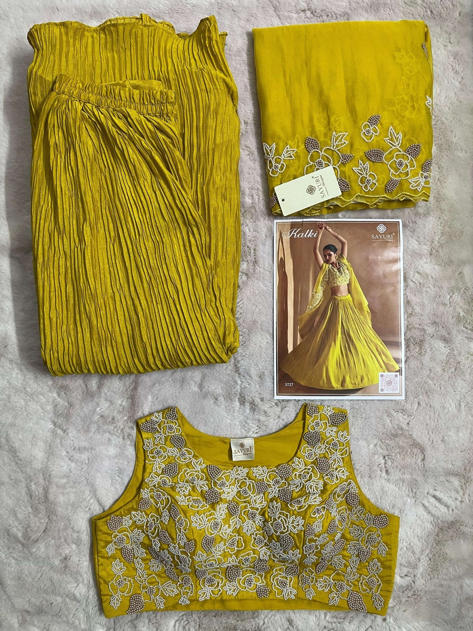 Yellow Floral SYKL - Indian Dress House 786