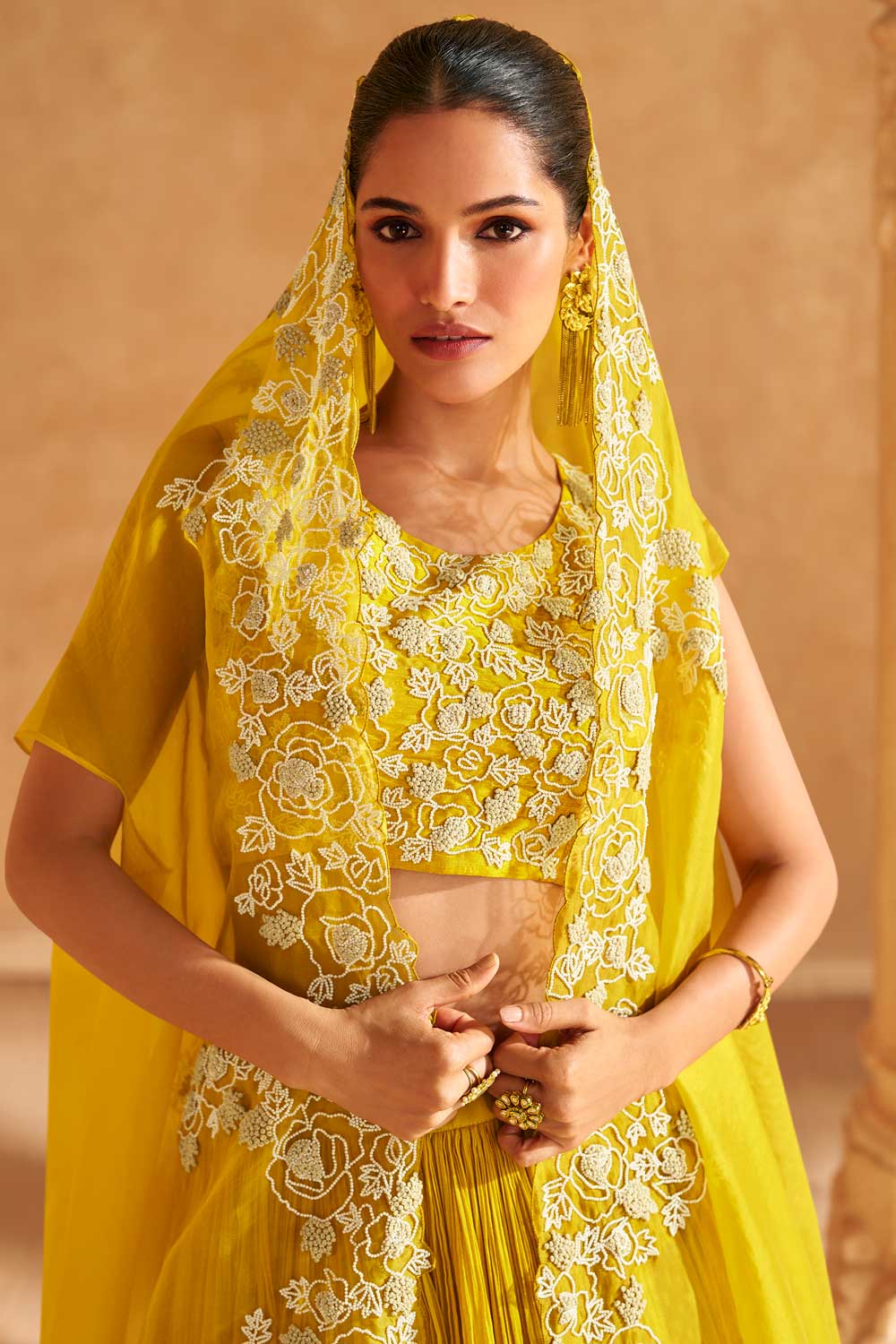 Yellow Floral SYKL - Indian Dress House 786