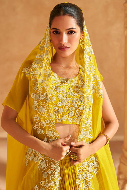 Yellow Floral SYKL - Indian Dress House 786