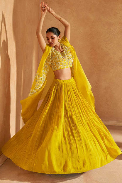 Yellow Floral SYKL - Indian Dress House 786