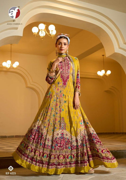 Yellow Haldi AF 4221 SHIV - Indian Dress House 786