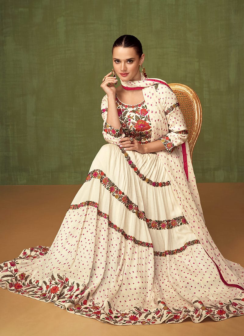 Beautiful off white SDV - Indian Dress House 786