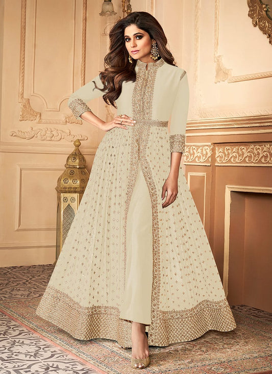 Cream 7152-I ANO - Indian Dress House 786