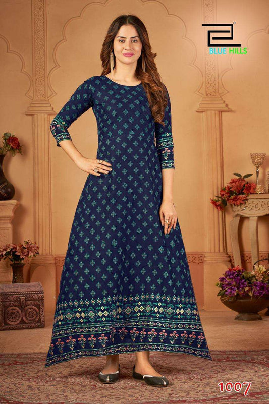 Dark Blue BHW 1007 FVD - Indian Dress House 786