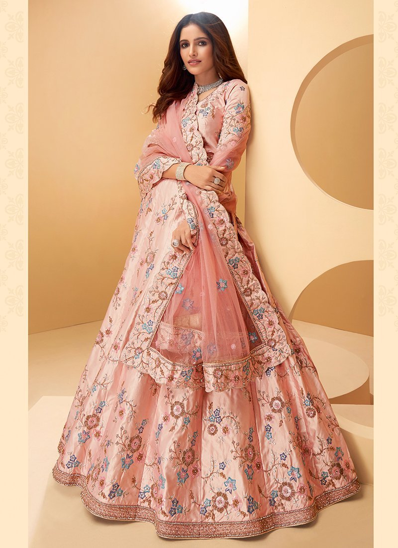 Elegant Floral Pink ALSL - Indian Dress House 786