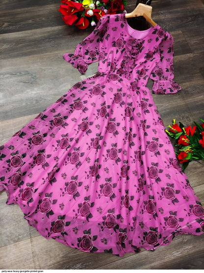 Elegant Floral Purple PK FVD - Indian Dress House 786