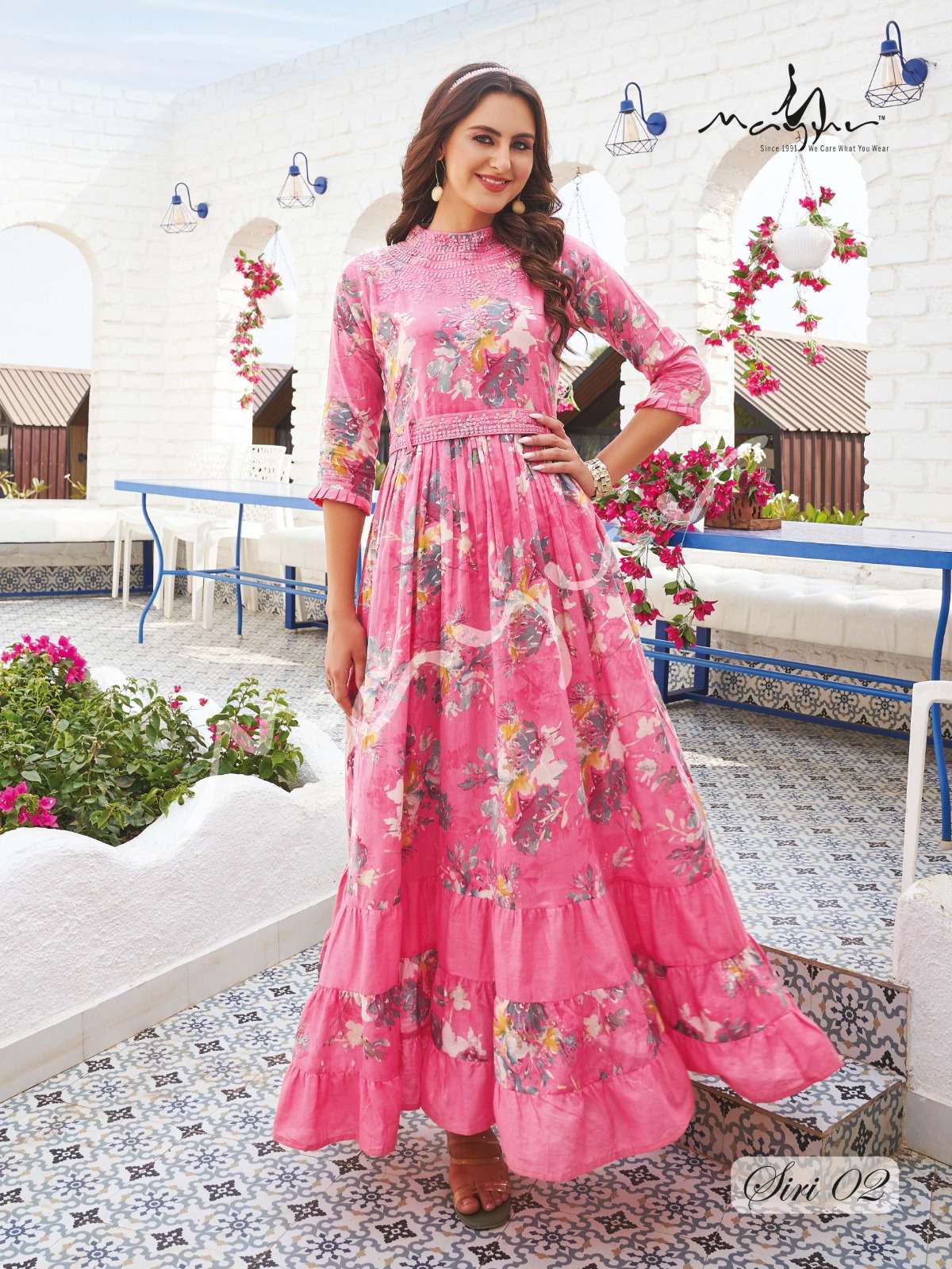 Elegant Floral SYM 02 FVD - Indian Dress House 786