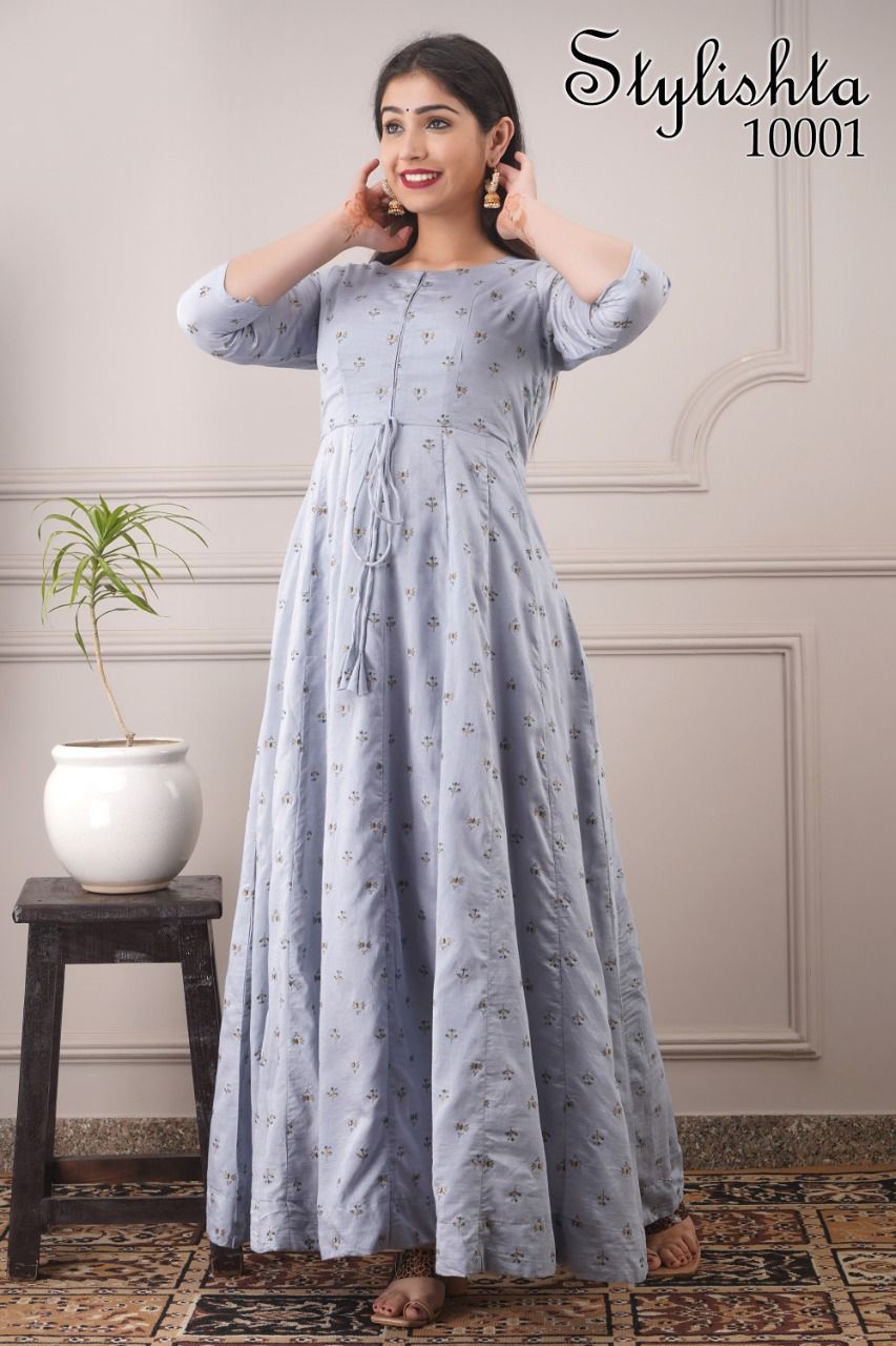 Elegant Lilac STYG 10001 FVD - Indian Dress House 786
