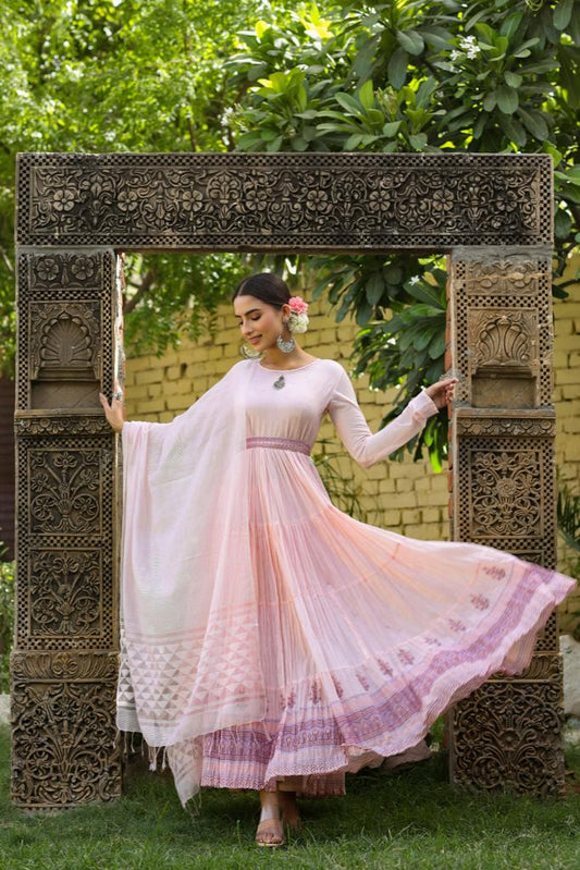 Elegant Pink GOWN FVD - Indian Dress House 786