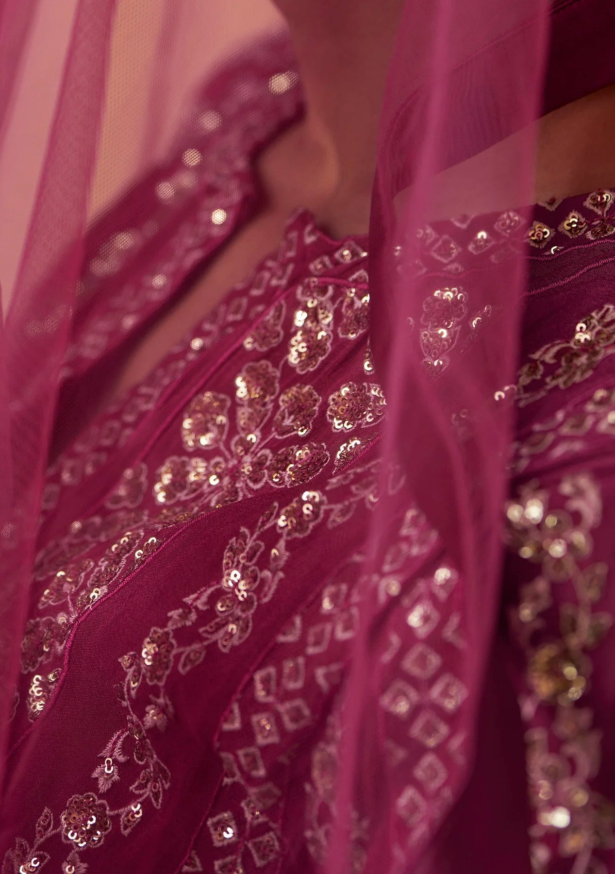Elegant Pink Lengha SYK - Indian Dress House 786