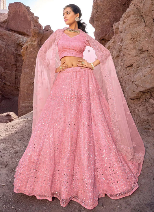 Elegant Pink Striped ZZ MNL - Indian Dress House 786